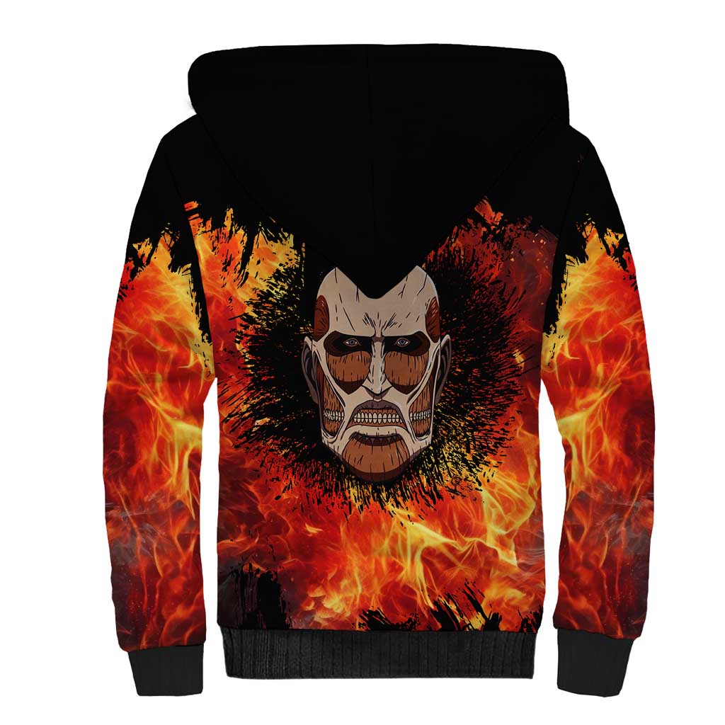 AOT Giant Titan - Attack On Titan Sherpa Hoodie Anime Style
