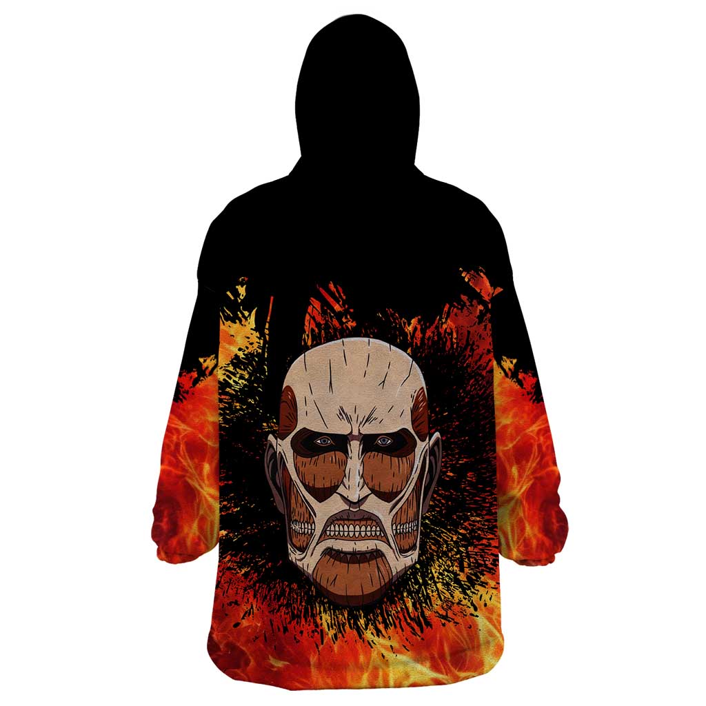 AOT Giant Titan - Attack On Titan Wearable Blanket Hoodie Anime Style