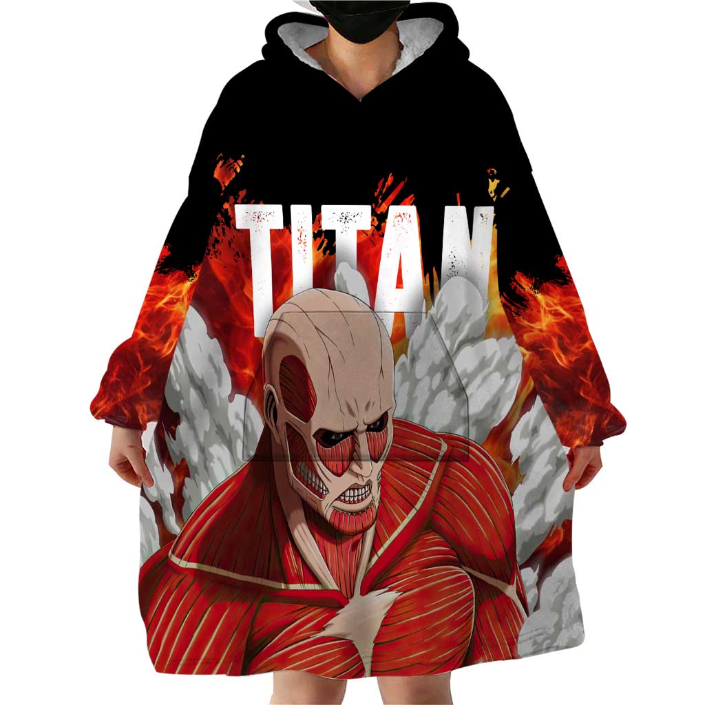 AOT Giant Titan - Attack On Titan Wearable Blanket Hoodie Anime Style