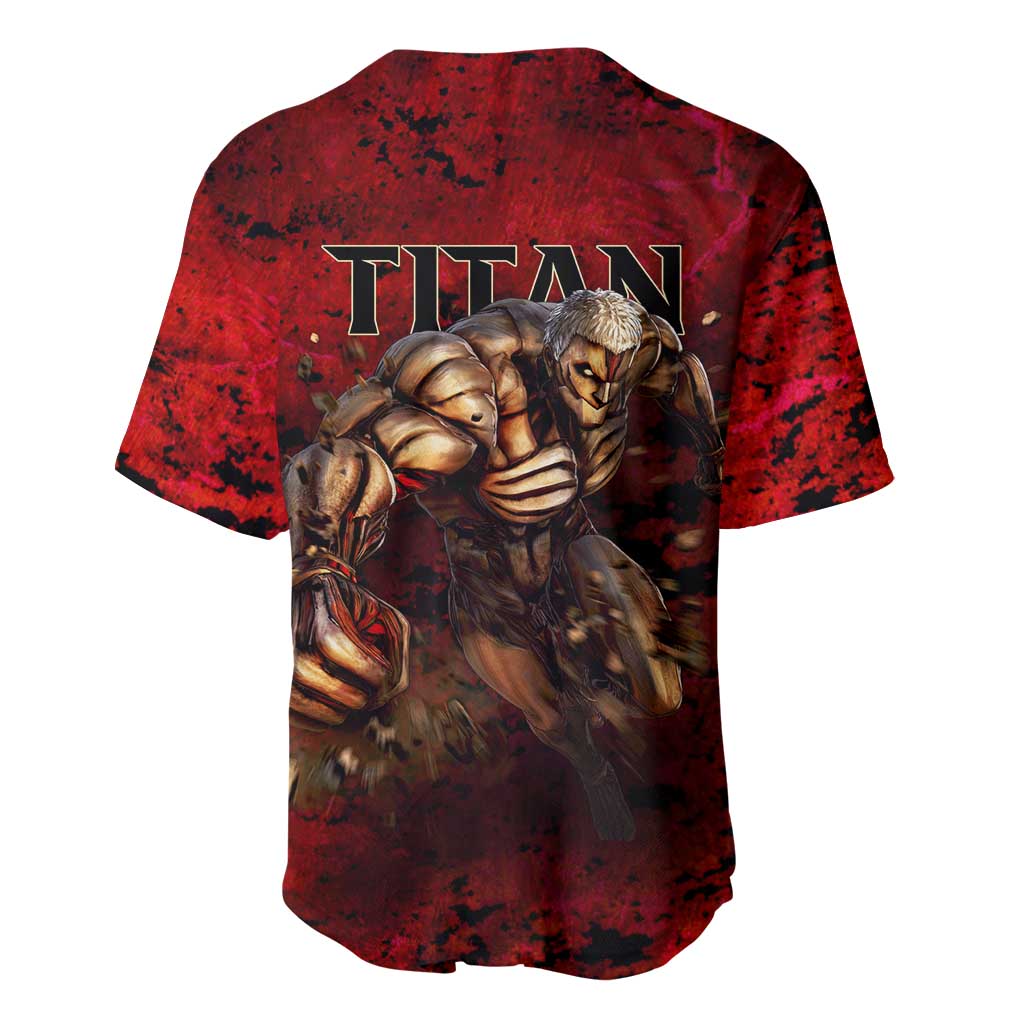 AOT Armored Titan - Attack On Titan Baseball Jersey Anime Style