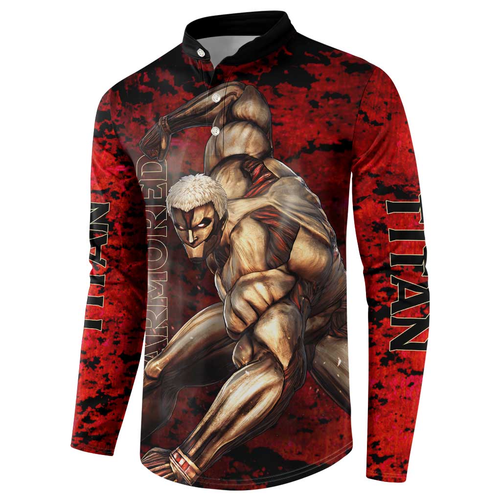 AOT Armored Titan - Attack On Titan Button Sweatshirt Anime Style