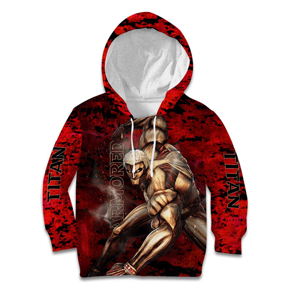 AOT Armored Titan - Attack On Titan Kid Hoodie Anime Style