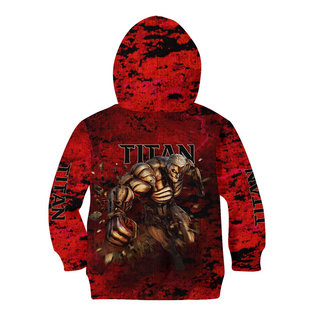 AOT Armored Titan - Attack On Titan Kid Hoodie Anime Style