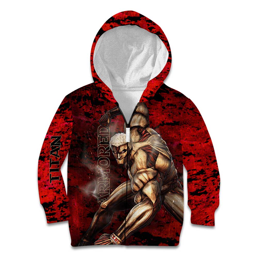 AOT Armored Titan - Attack On Titan Kid Hoodie Anime Style