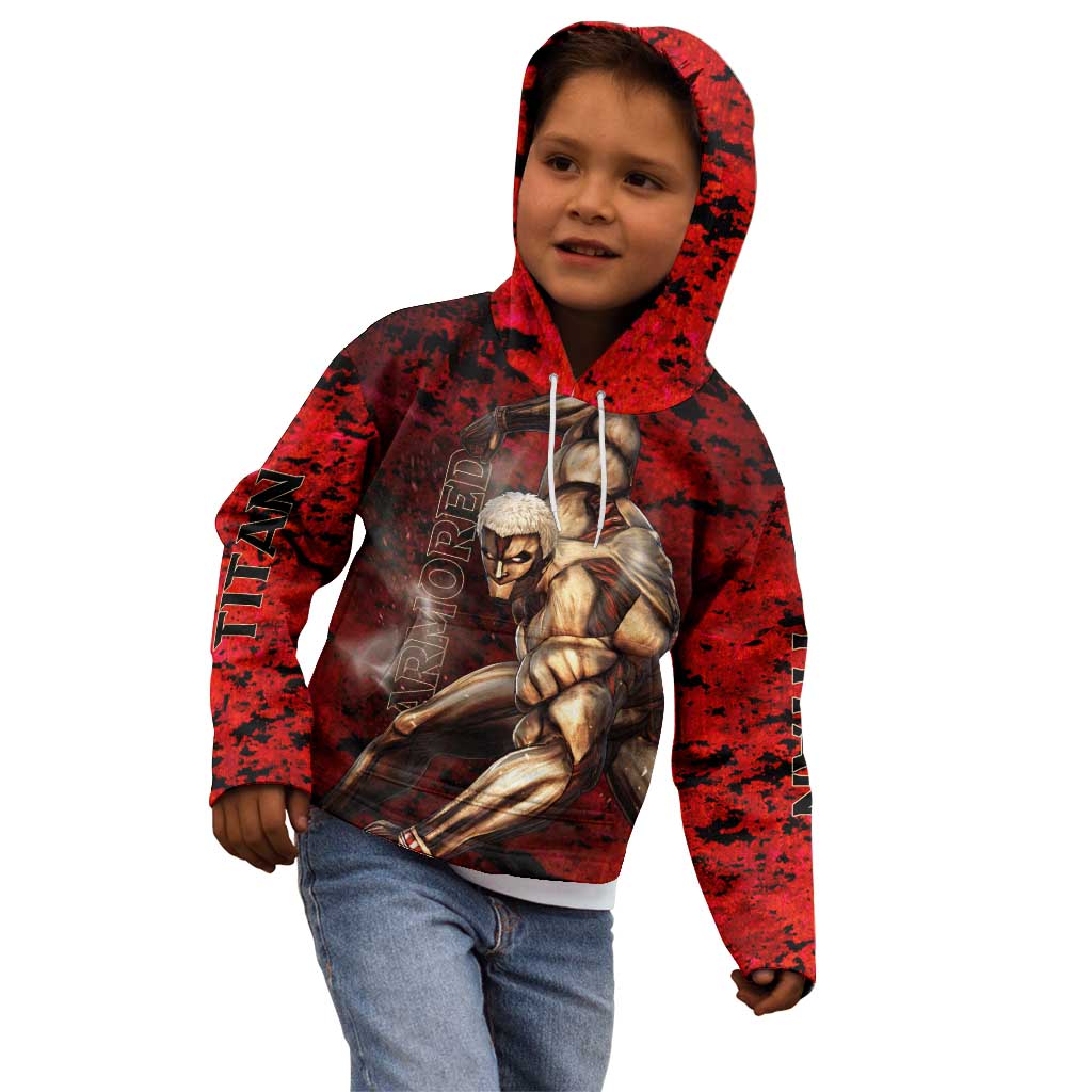 AOT Armored Titan - Attack On Titan Kid Hoodie Anime Style