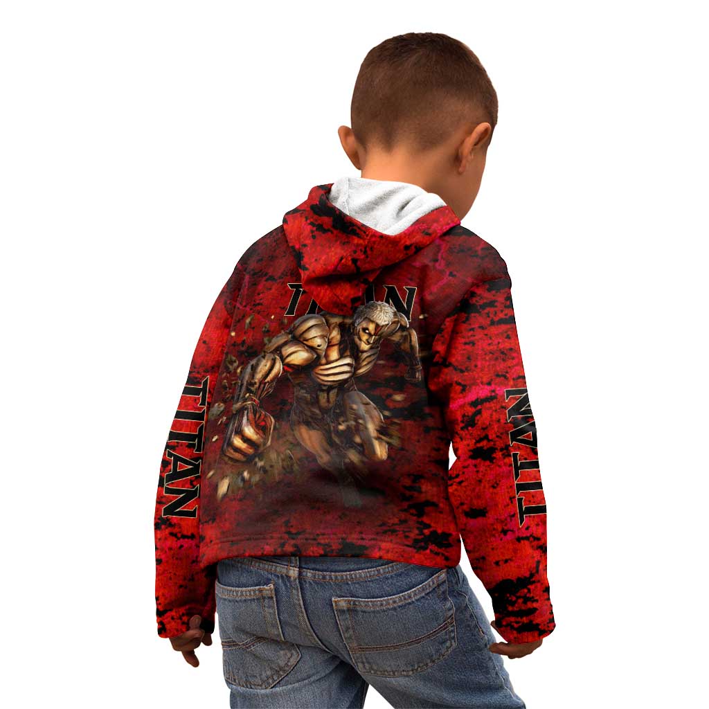 AOT Armored Titan - Attack On Titan Kid Hoodie Anime Style