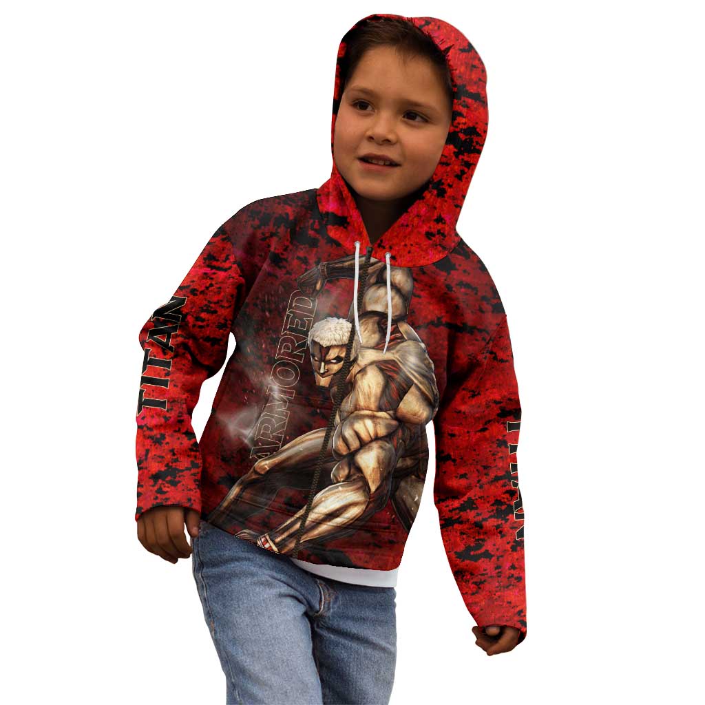 AOT Armored Titan - Attack On Titan Kid Hoodie Anime Style
