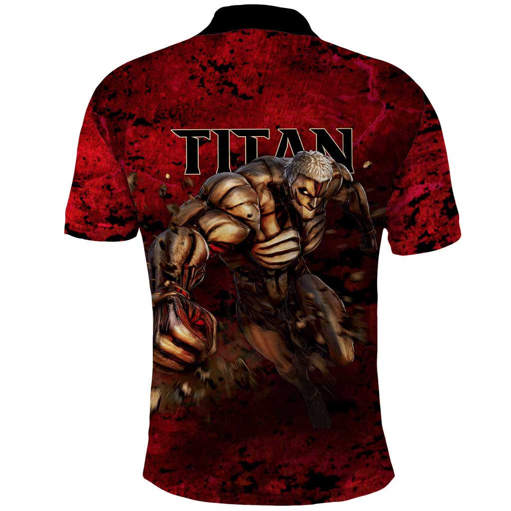 AOT Armored Titan - Attack On Titan Polo Shirt Anime Style