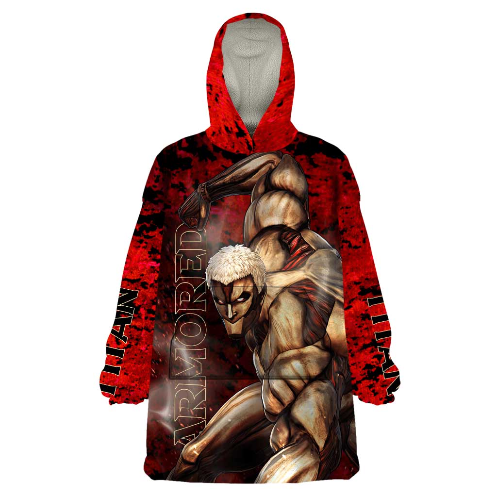 AOT Armored Titan - Attack On Titan Wearable Blanket Hoodie Anime Style
