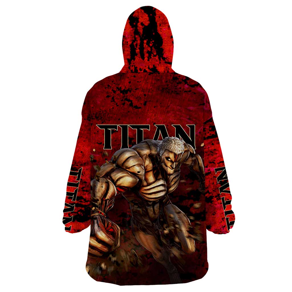 AOT Armored Titan - Attack On Titan Wearable Blanket Hoodie Anime Style