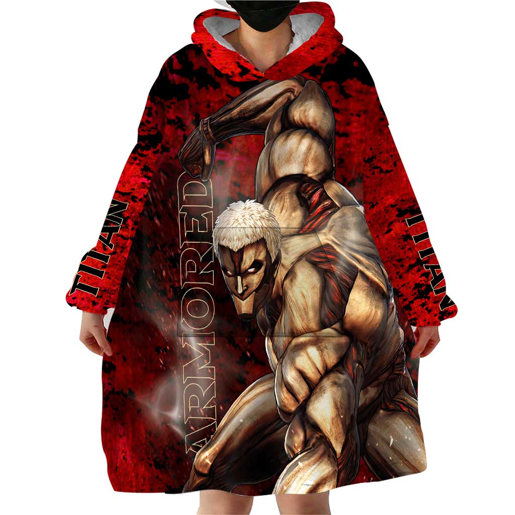 AOT Armored Titan - Attack On Titan Wearable Blanket Hoodie Anime Style