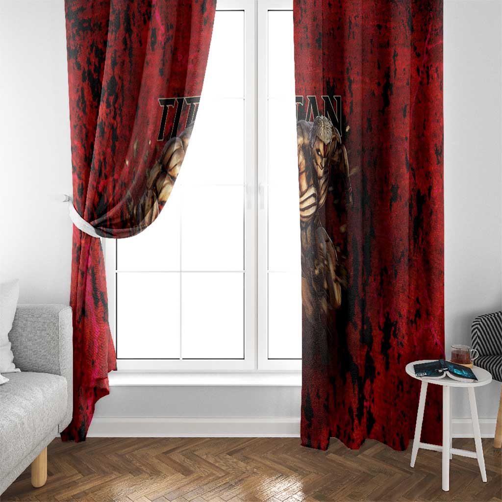 AOT Armored Titan - Attack On Titan Window Curtain Anime Style