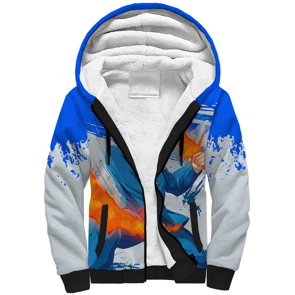 Kazuma Kuwabara - Yu yu Hakusho Sherpa Hoodie Anime Style
