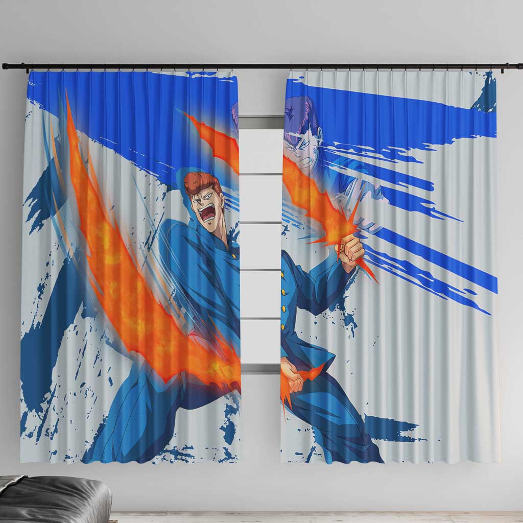 Kazuma Kuwabara - Yu yu Hakusho Window Curtain Anime Style