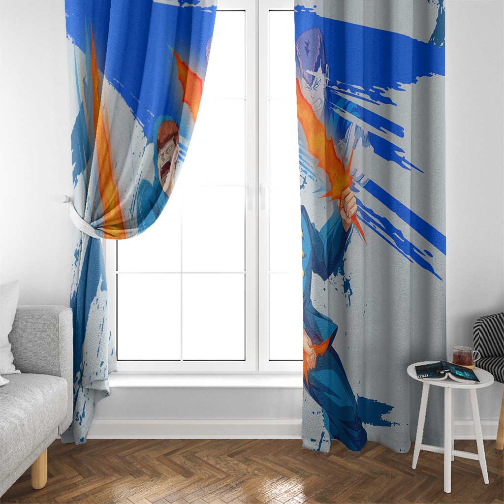 Kazuma Kuwabara - Yu yu Hakusho Window Curtain Anime Style