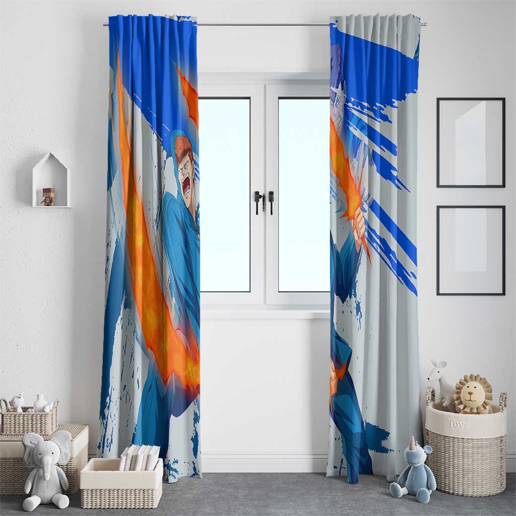 Kazuma Kuwabara - Yu yu Hakusho Window Curtain Anime Style