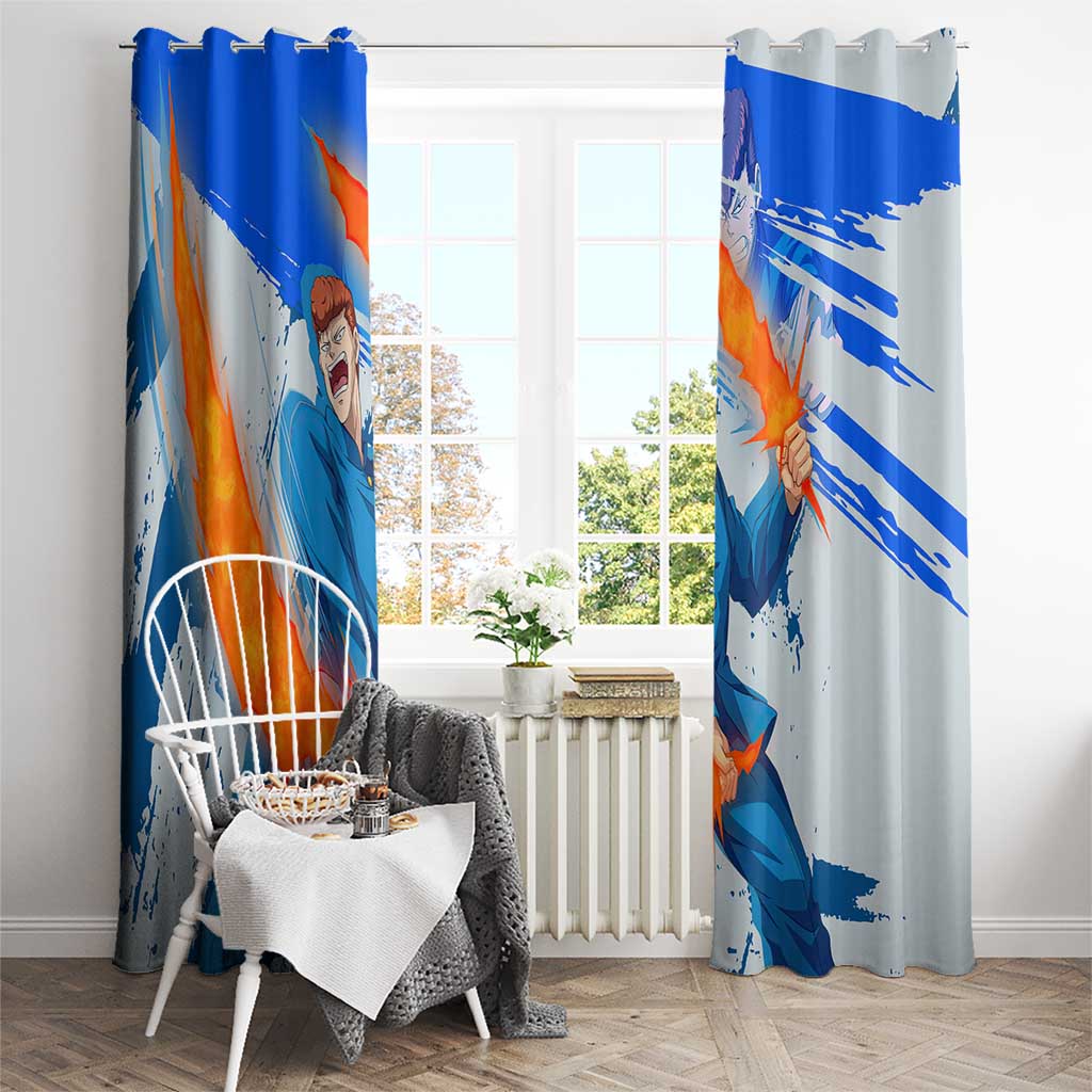 Kazuma Kuwabara - Yu yu Hakusho Window Curtain Anime Style