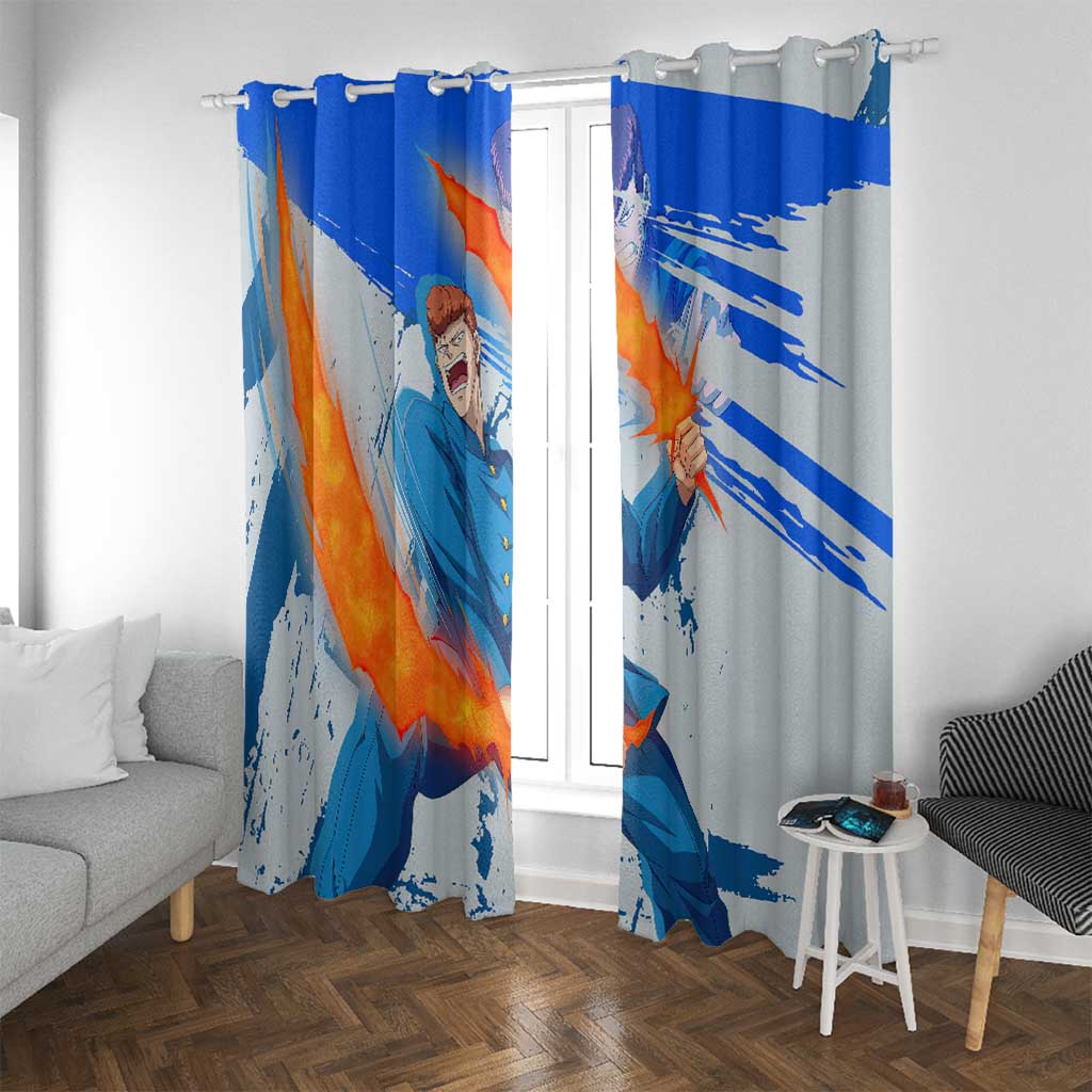 Kazuma Kuwabara - Yu yu Hakusho Window Curtain Anime Style