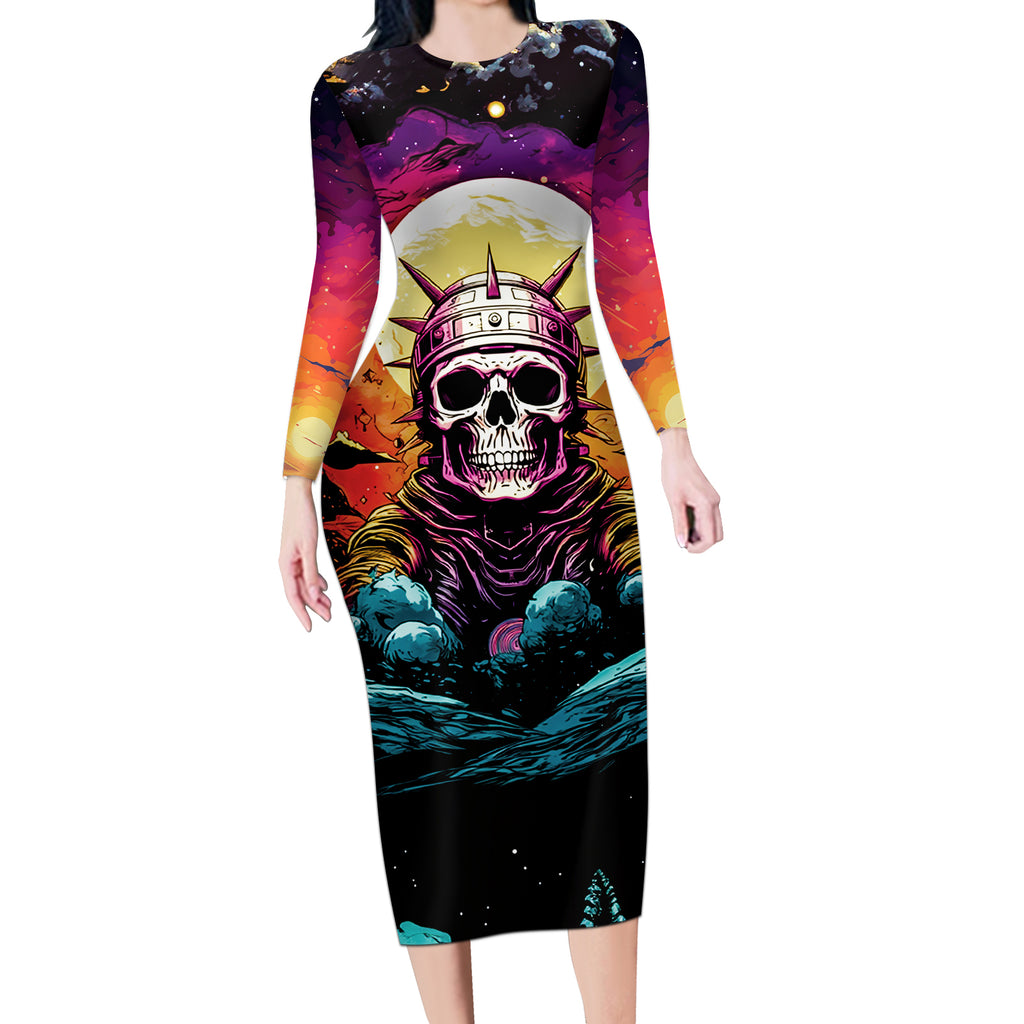skull-space-long-sleeve-bodycon-dress-ill-put-you-in-the-trunk