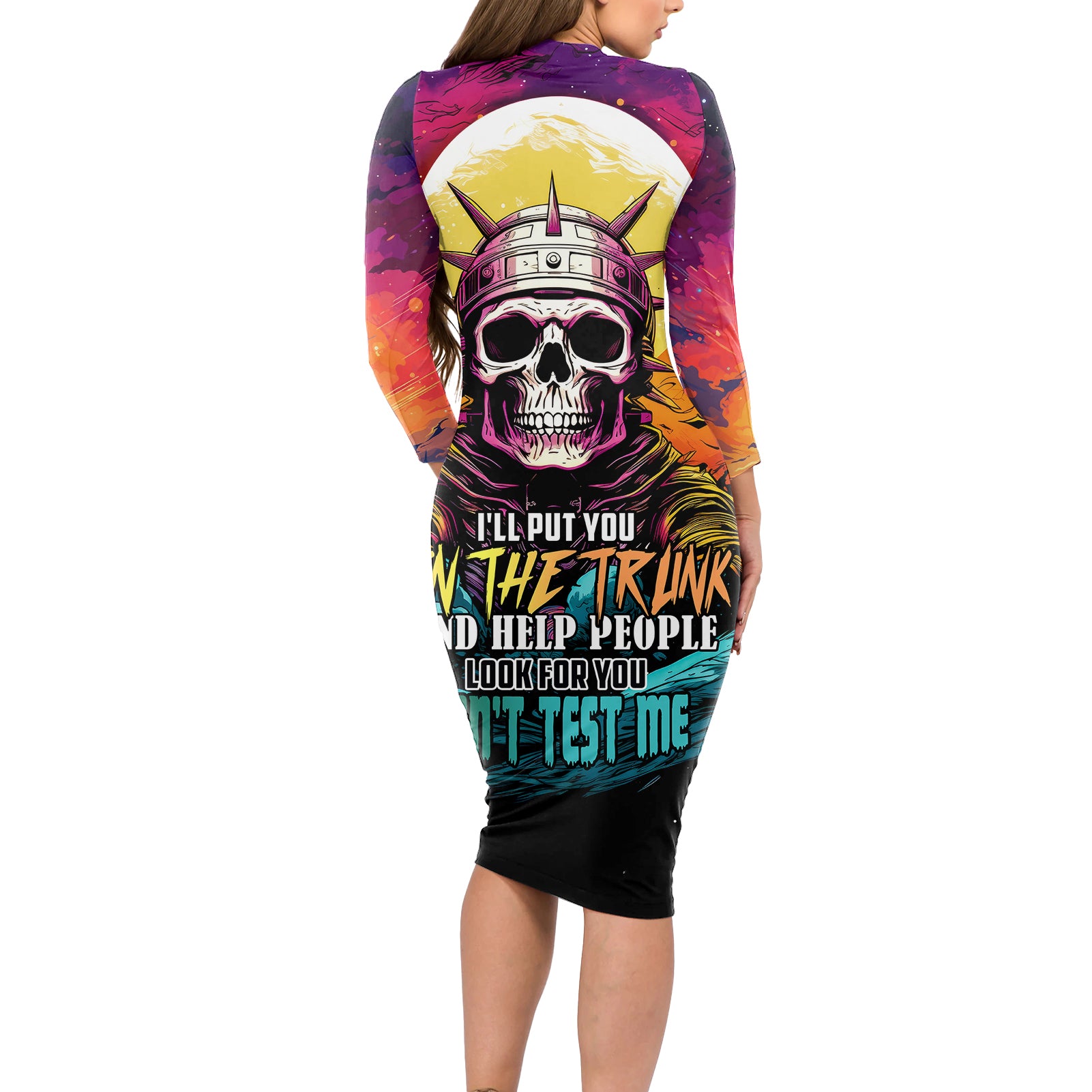 skull-space-long-sleeve-bodycon-dress-ill-put-you-in-the-trunk