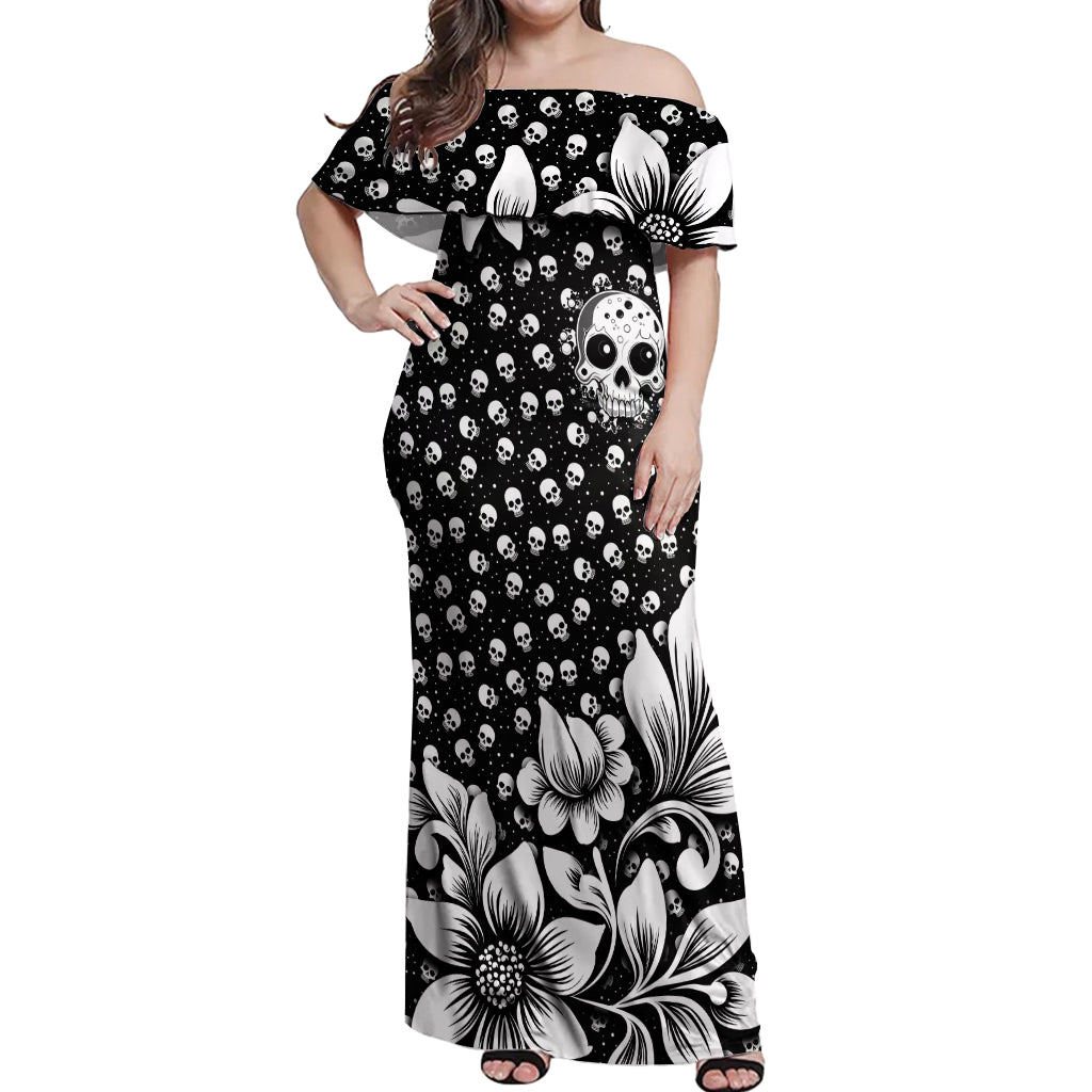 skull-off-shoulder-maxi-dress-cute-skull-fun-and-floral