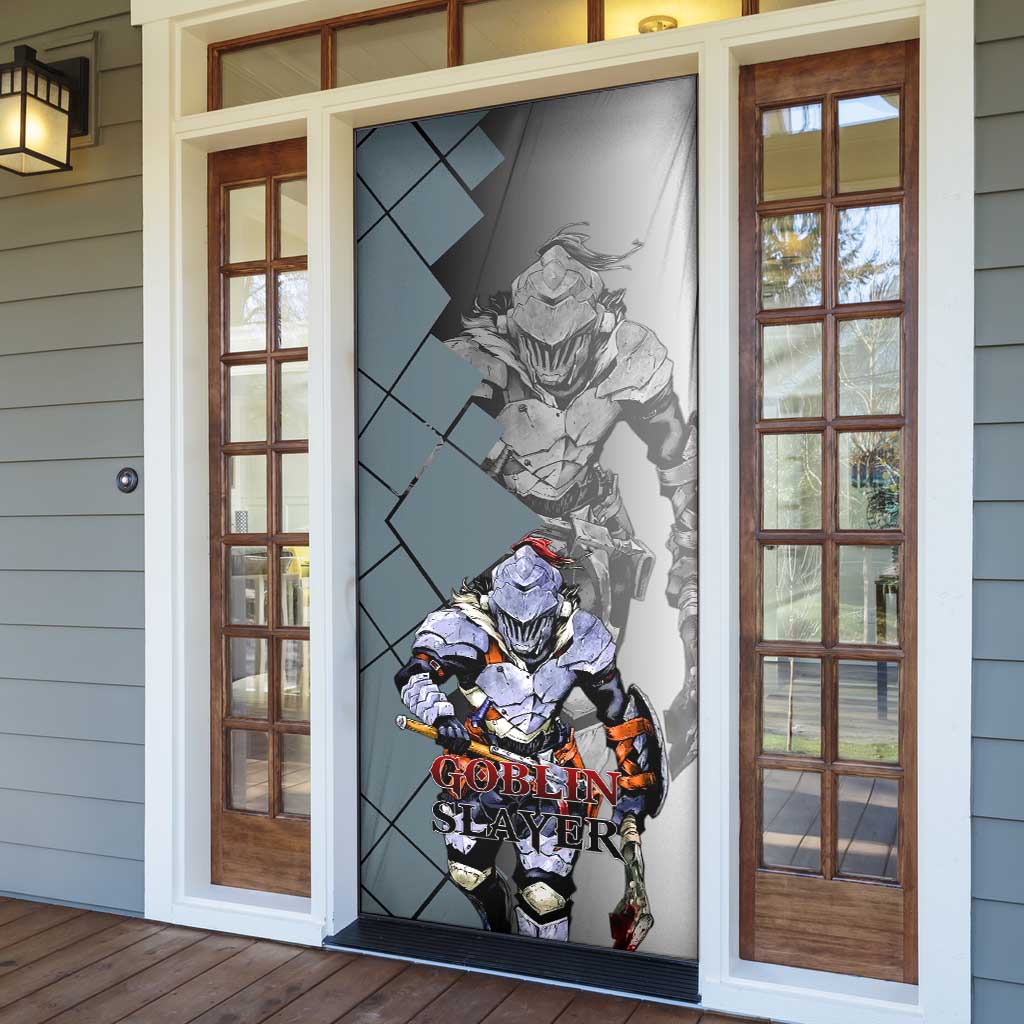 Goblin Slayer Goblin Slayer Door Cover with Armor Clad Battle Pose and Dark Fantasy Design - The Mazicc