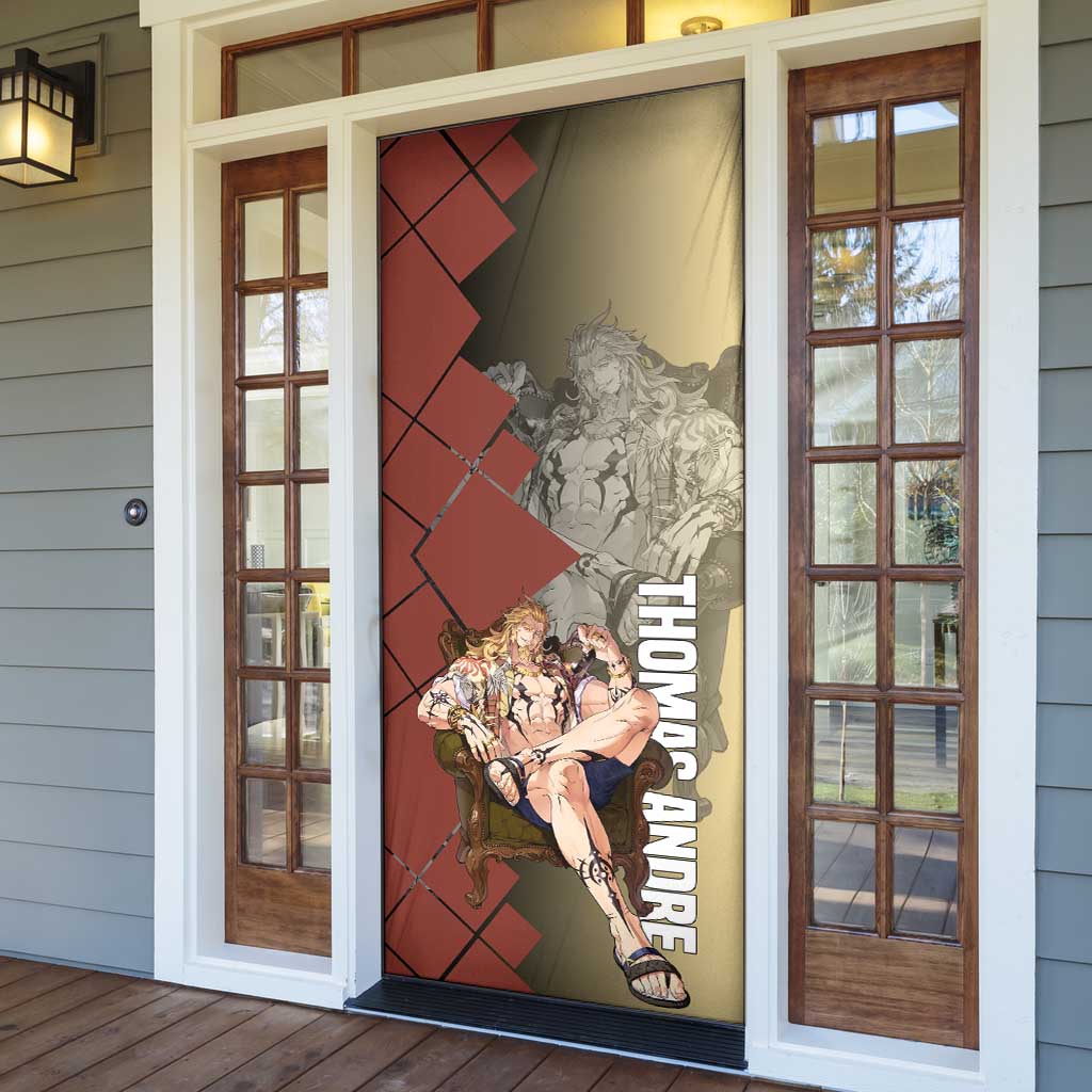 Thomas Andre Solo Leveling Door Cover with Titan Form and Powerful Combat Pose Design - The Mazicc