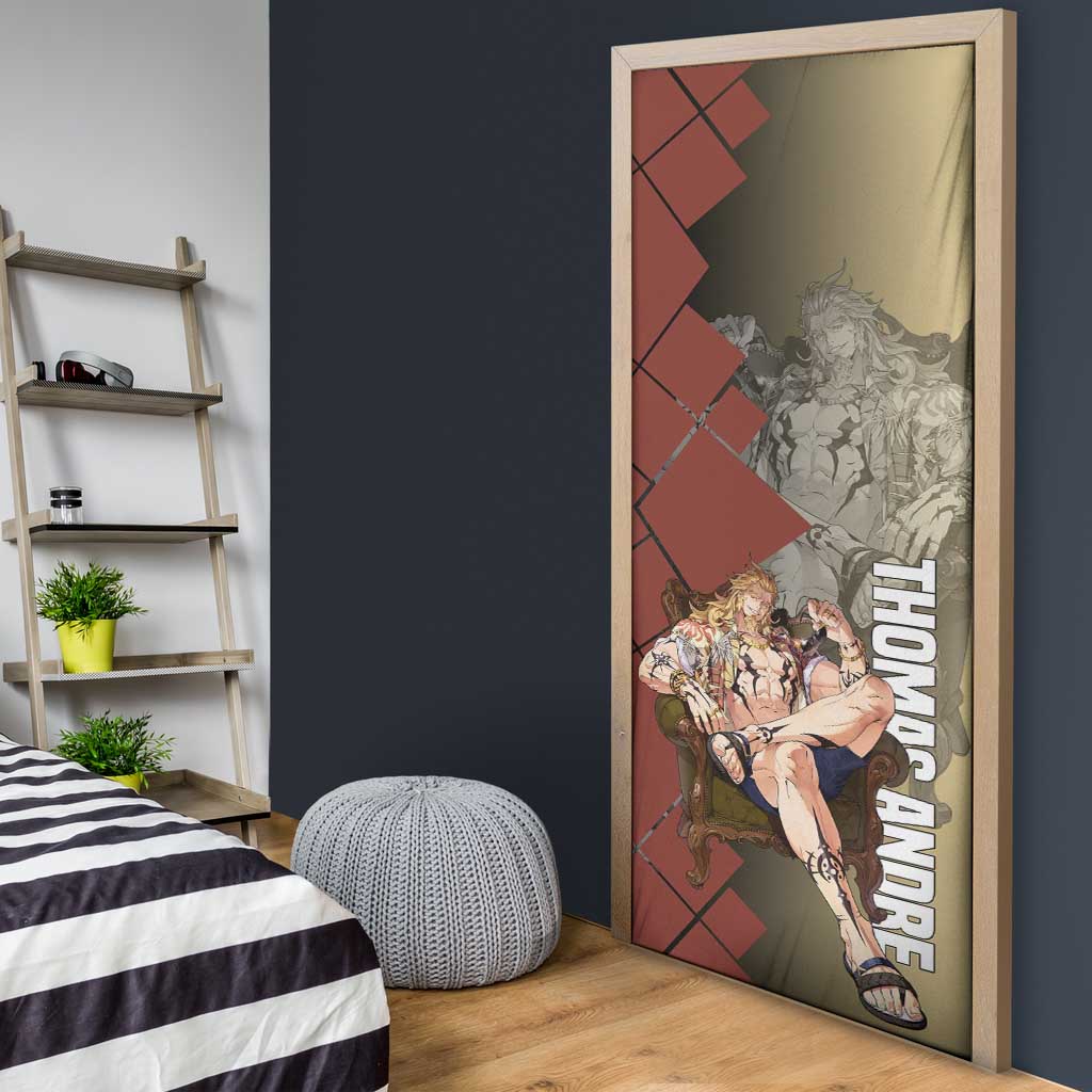 Thomas Andre Solo Leveling Door Cover with Titan Form and Powerful Combat Pose Design - The Mazicc