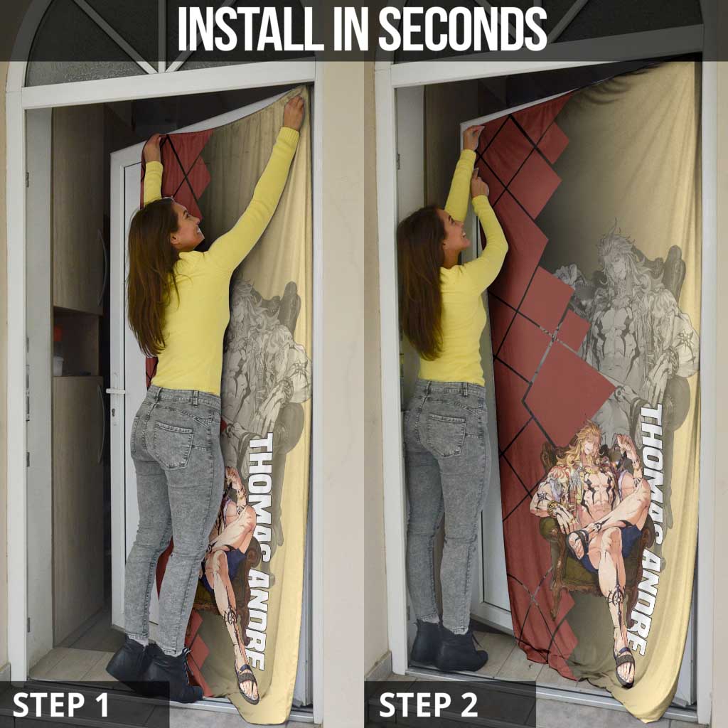 Thomas Andre Solo Leveling Door Cover with Titan Form and Powerful Combat Pose Design - The Mazicc