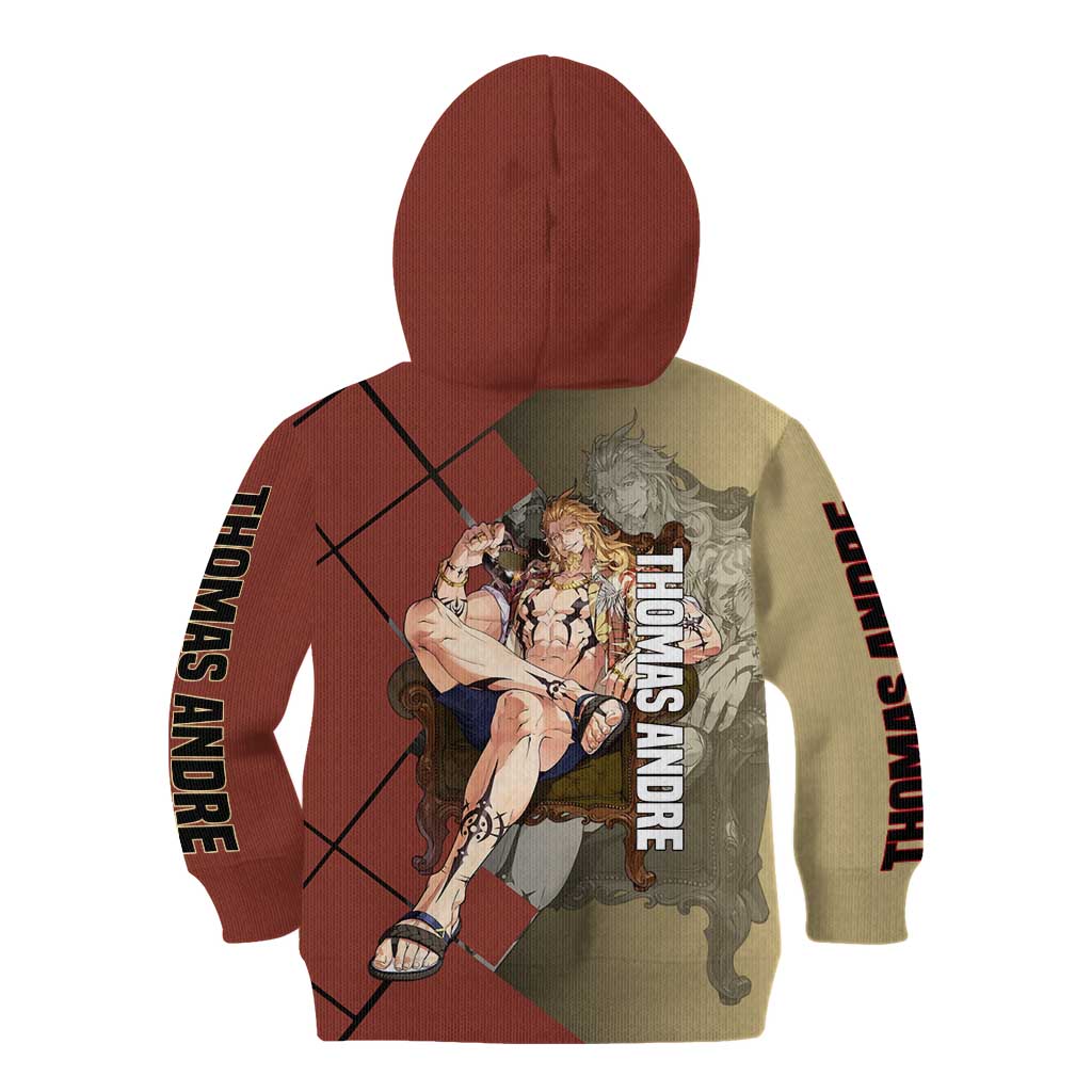 Thomas Andre Solo Leveling Kid Hoodie with Titan Form and Powerful Combat Pose Design - The Mazicc