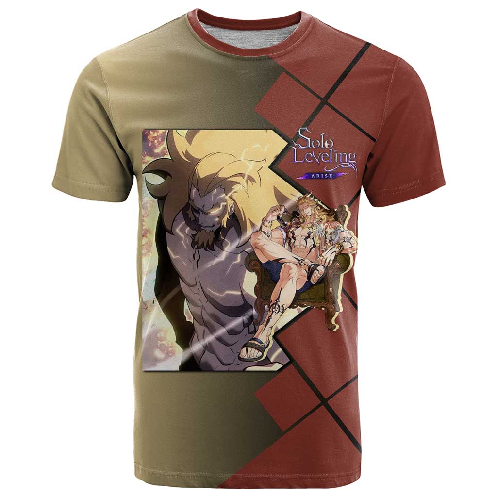 Thomas Andre Solo Leveling T Shirt with Titan Form and Powerful Combat Pose Design - The Mazicc