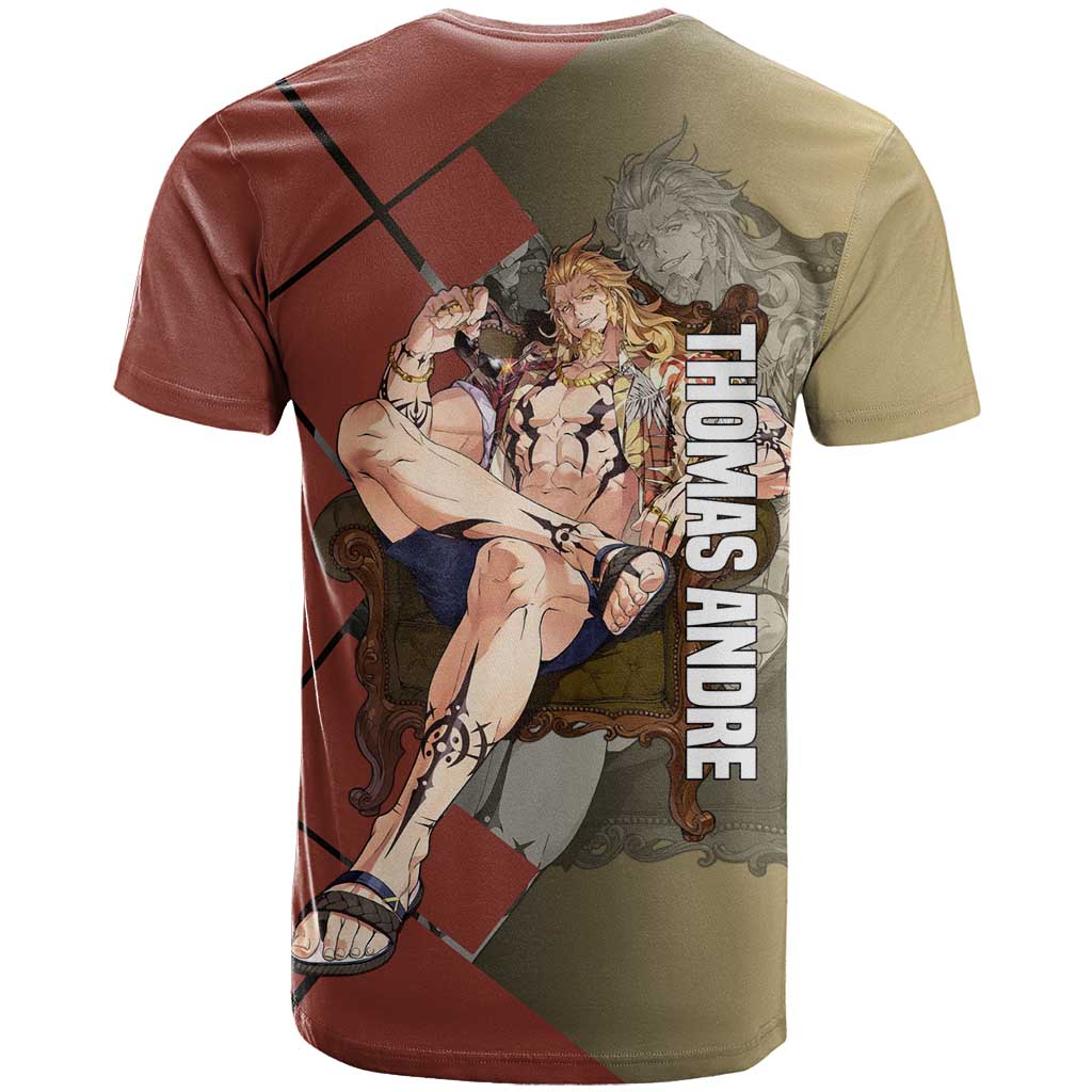 Thomas Andre Solo Leveling T Shirt with Titan Form and Powerful Combat Pose Design - The Mazicc