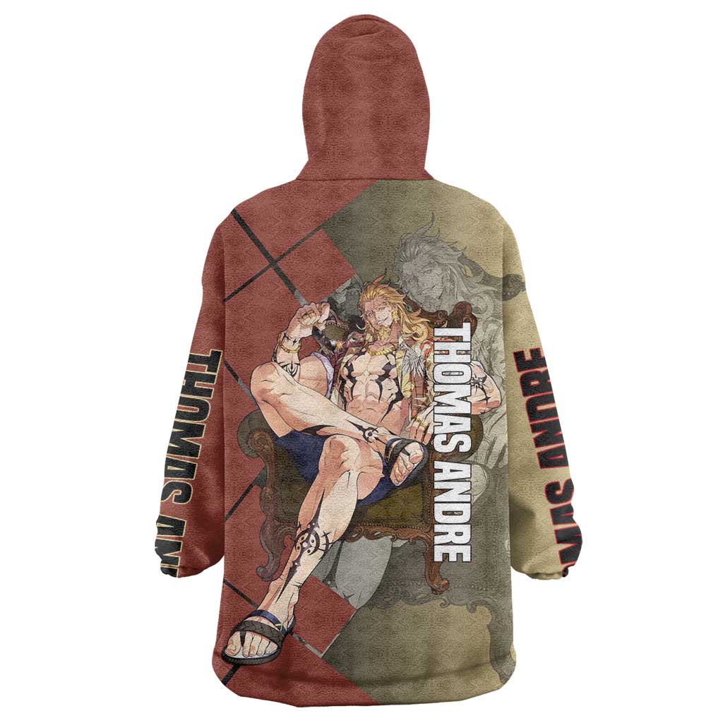 Thomas Andre Solo Leveling Wearable Blanket Hoodie with Titan Form and Powerful Combat Pose Design - The Mazicc
