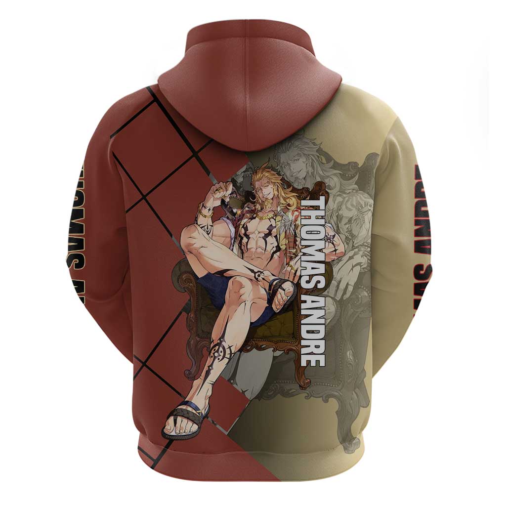 Thomas Andre Solo Leveling Zip Hoodie with Titan Form and Powerful Combat Pose Design - The Mazicc
