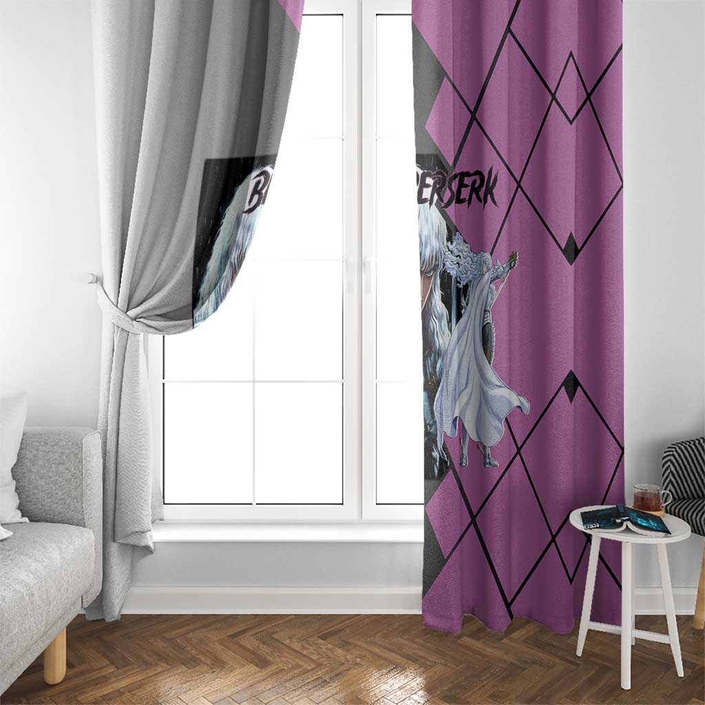 Griffith Berserk Window Curtain with White Falcon Armor and Strategic Battle Pose Design - The Mazicc
