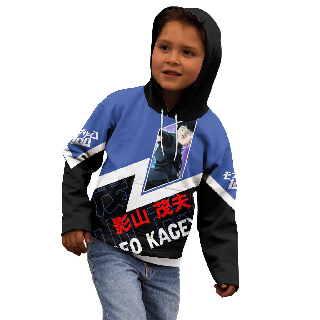 Mob Psycho 100 Kid Hoodie with Shigeo Kageyama and Spirit Aura Anime Design - The Mazicc
