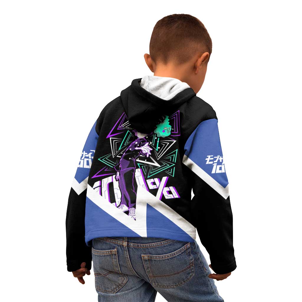 Mob Psycho 100 Kid Hoodie with Shigeo Kageyama and Spirit Aura Anime Design - The Mazicc