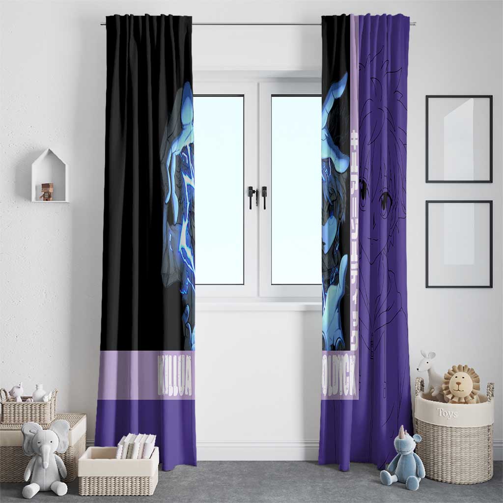 Killua Zoldyck Window Curtain with Electric Aura and Assassin Eyes Anime Design - The Mazicc