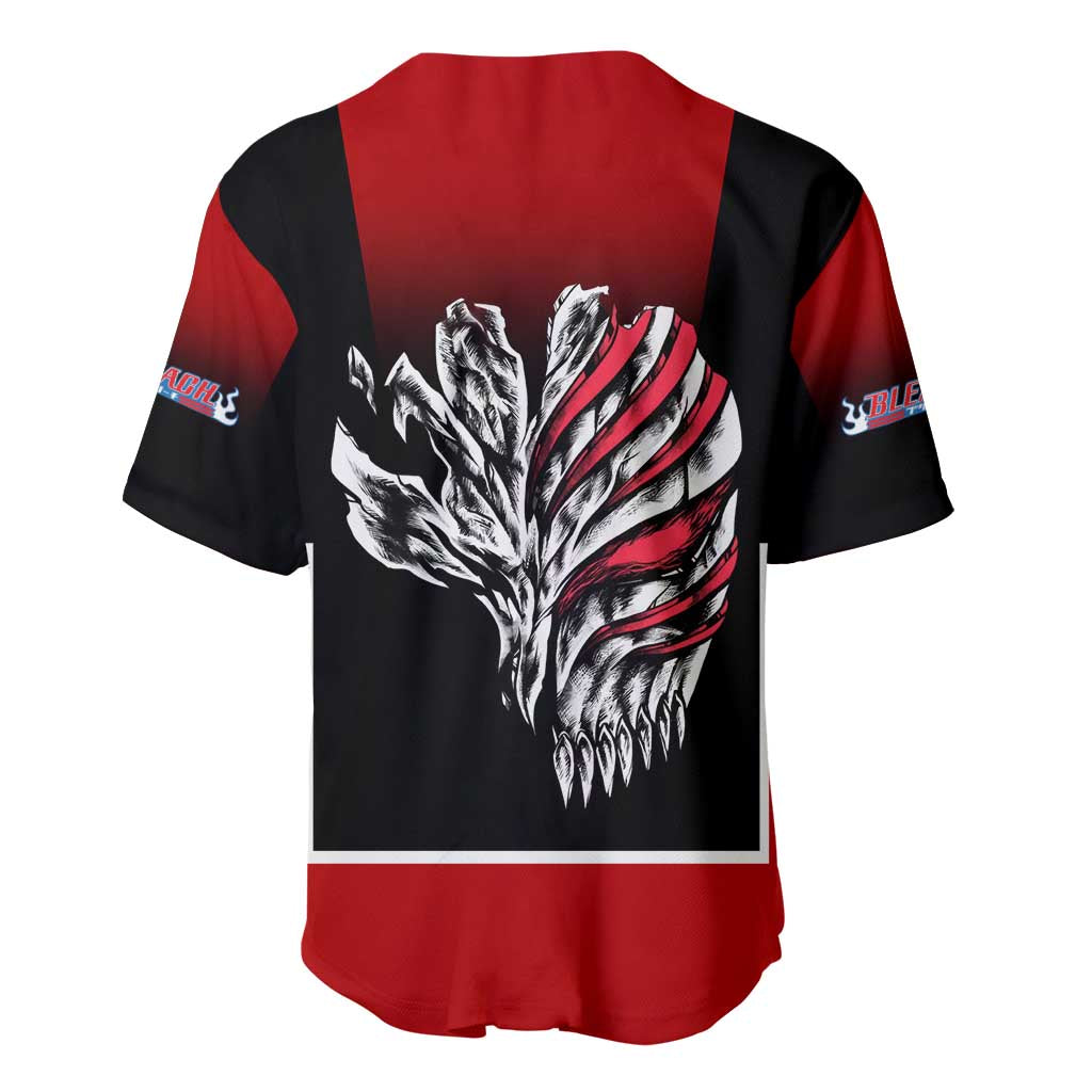 Bleach Ichigo Kurosaki Baseball Jersey with Hollow Mask and Manga Panel Design - The Mazicc