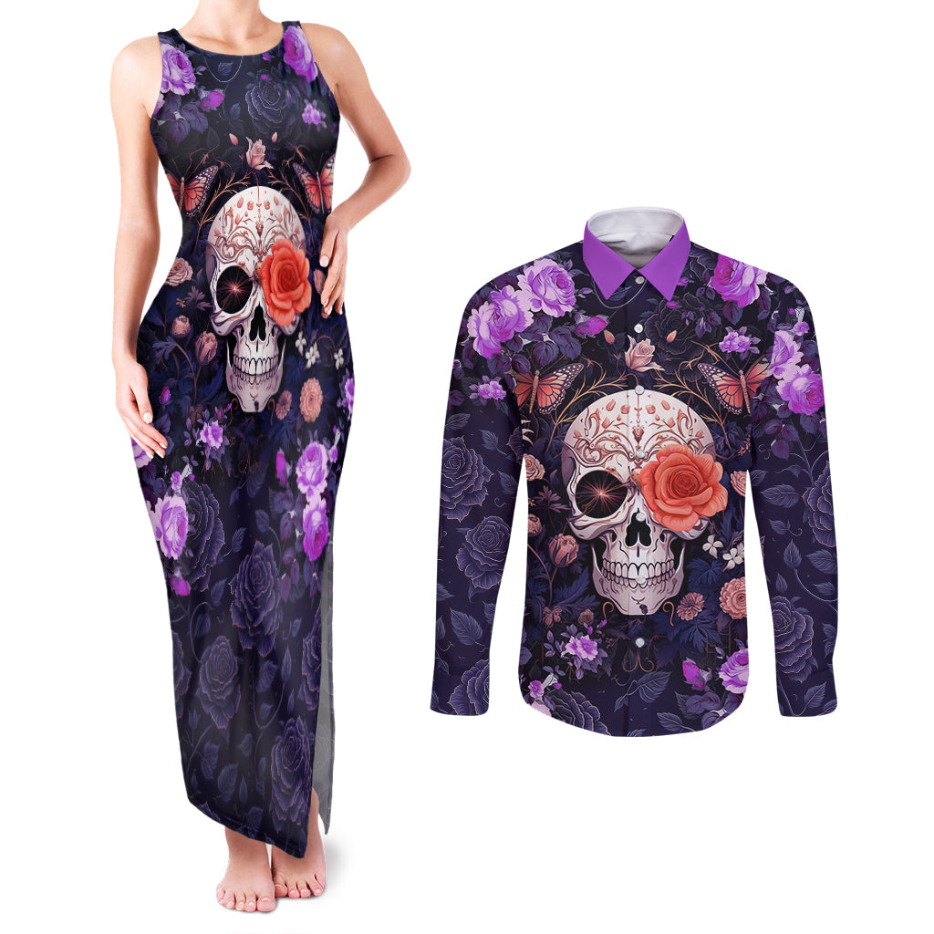 warning-this-tattooed-give-does-not-play-well-with-stupid-people-couples-matching-tank-maxi-dress-and-long-sleeve-button-shirts