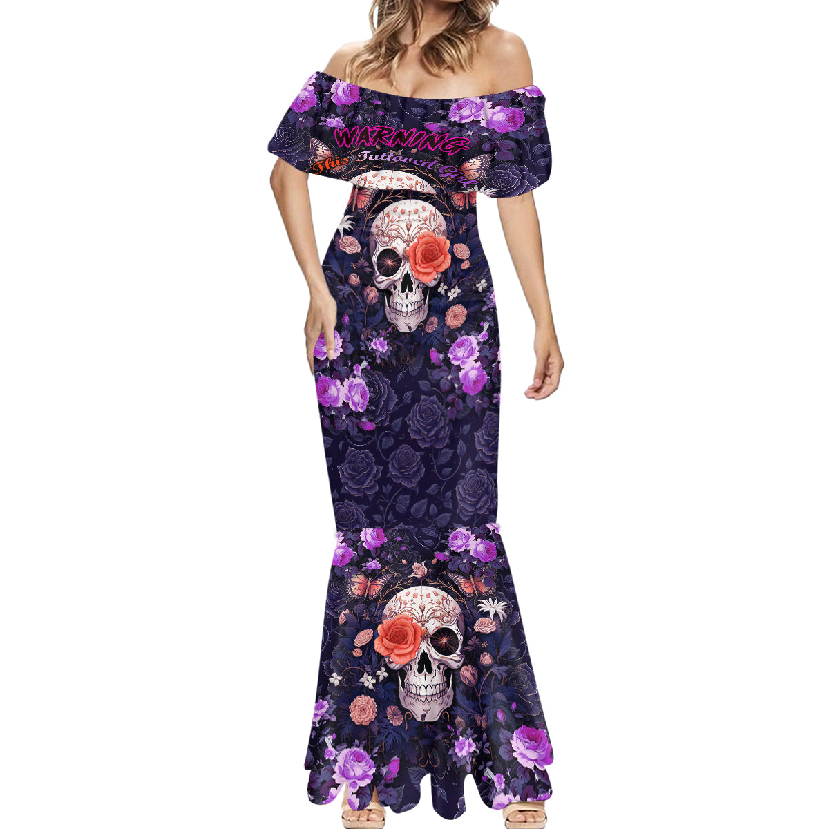 warning-this-tattooed-give-does-not-play-well-with-stupid-people-mermaid-dress