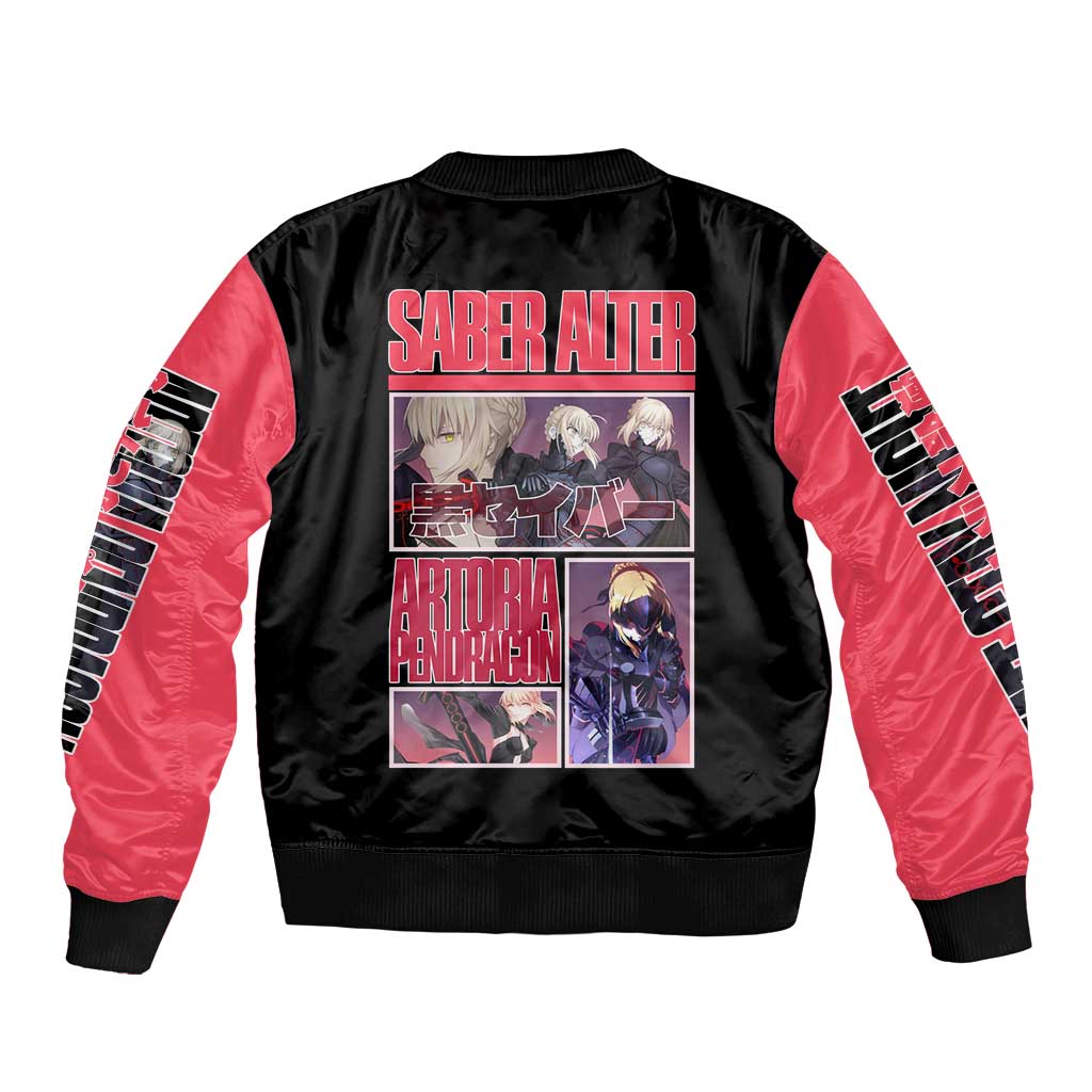 Saber Alter Fate Stay Night Heaven’s Feel Bomber Jacket Anime Style
