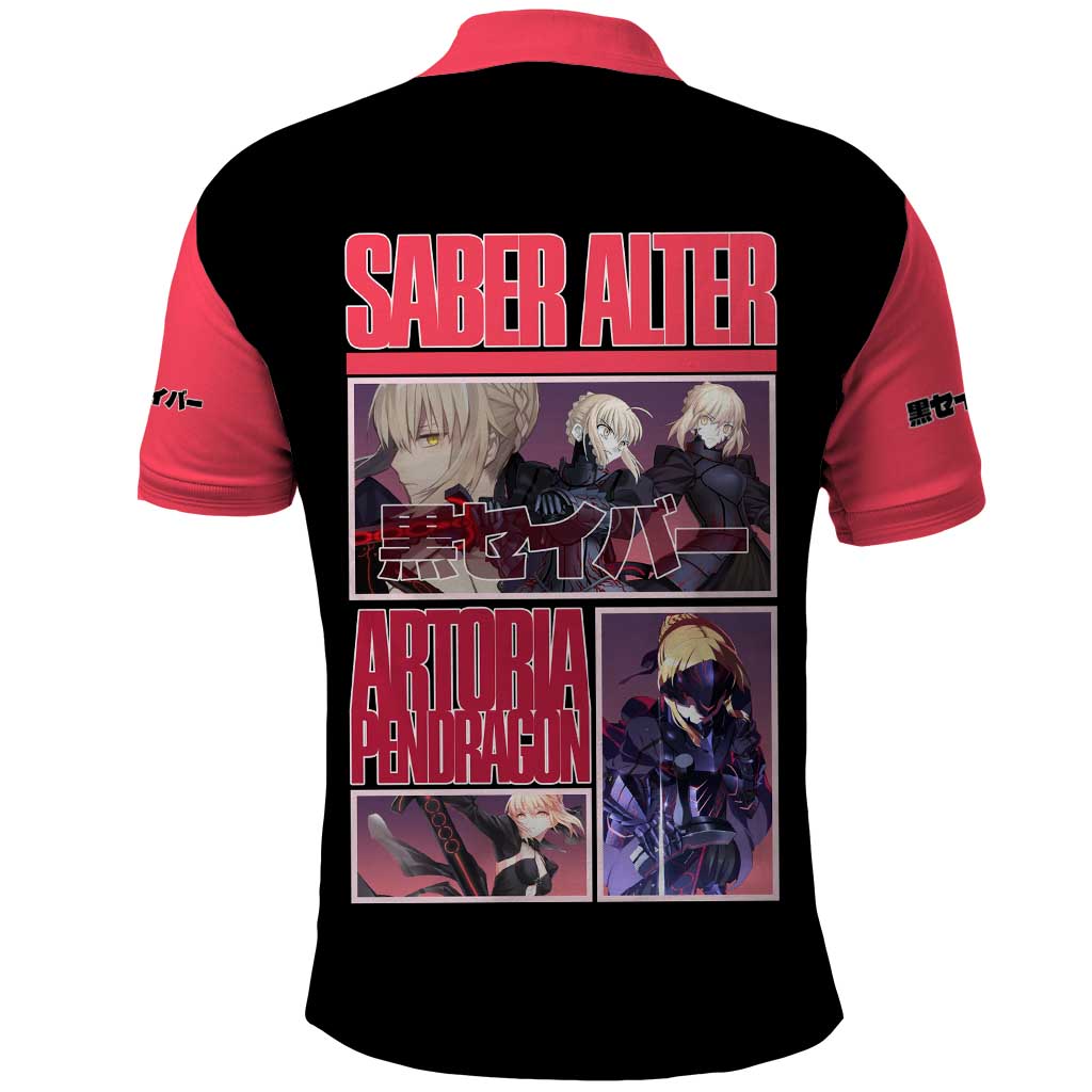 Saber Alter Fate Stay Night Heaven’s Feel Polo Shirt Anime Style