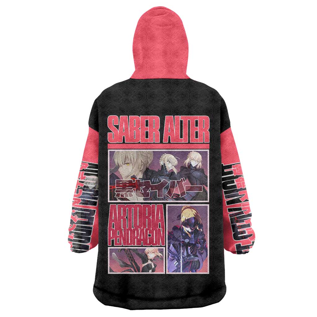 Saber Alter Fate Stay Night Heaven’s Feel Wearable Blanket Hoodie Anime Style