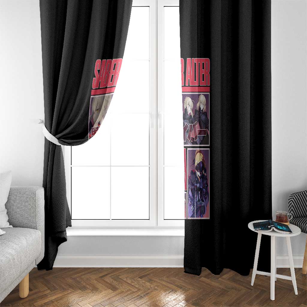 Saber Alter Fate Stay Night Heaven’s Feel Window Curtain Anime Style