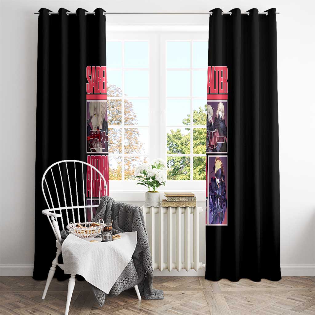 Saber Alter Fate Stay Night Heaven’s Feel Window Curtain Anime Style