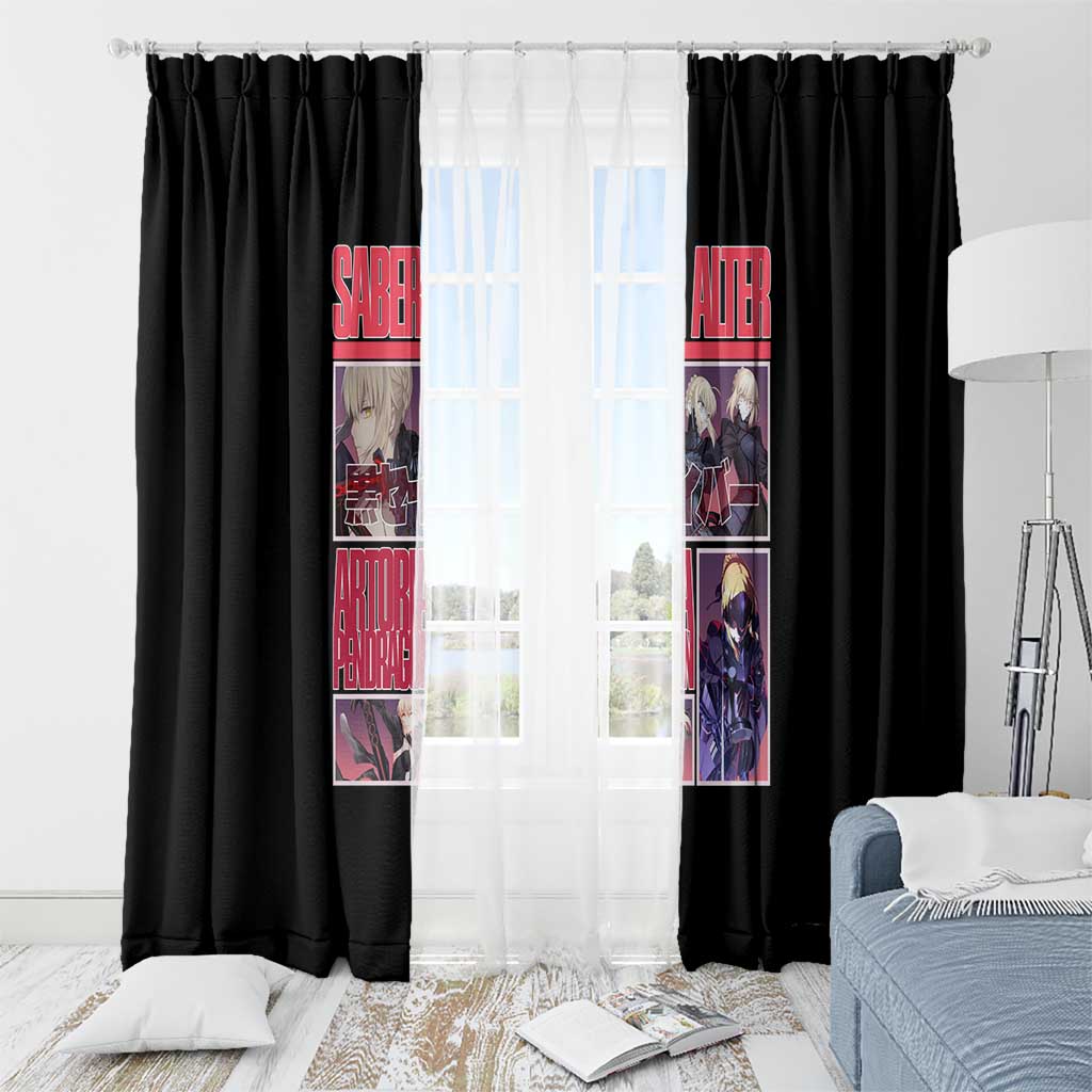 Saber Alter Fate Stay Night Heaven’s Feel Window Curtain Anime Style