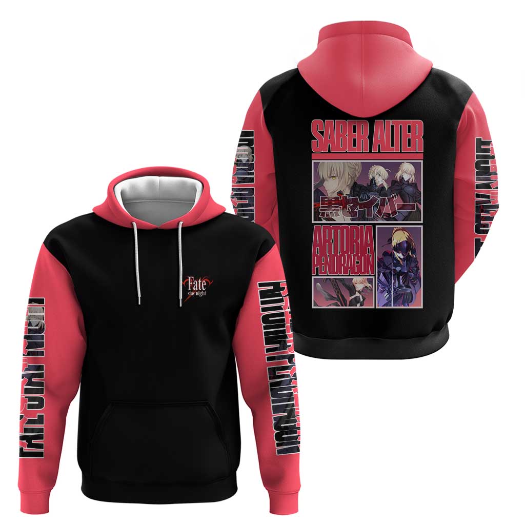 Saber Alter Fate Stay Night Heaven’s Feel Zip Hoodie Anime Style