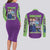 Shinji Ikari x Eva 01 Neon Genesis Evangelion Couples Matching Long Sleeve Bodycon Dress and Long Sleeve Button Shirt Anime Style
