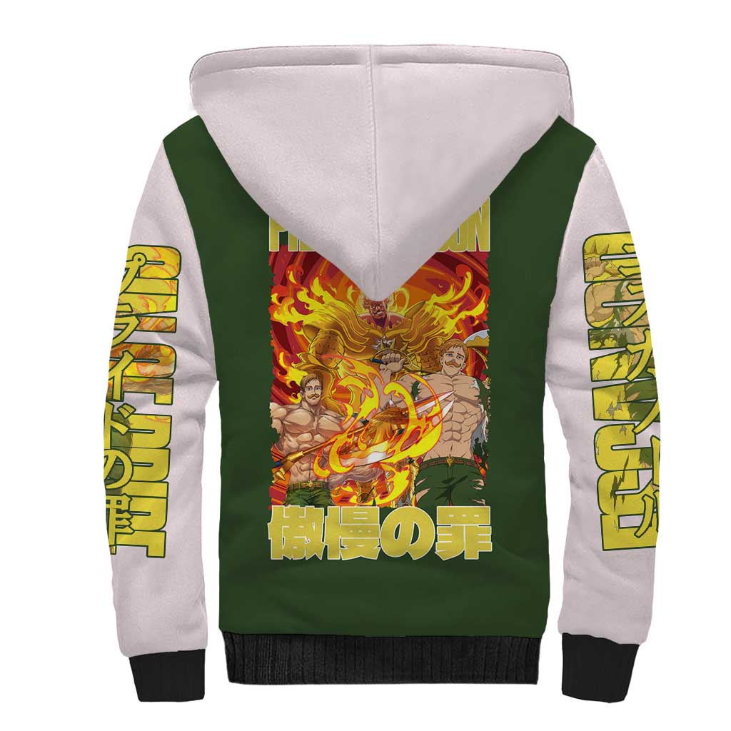 Escanor Seven Deadly Sins Sherpa Hoodie Anime Style